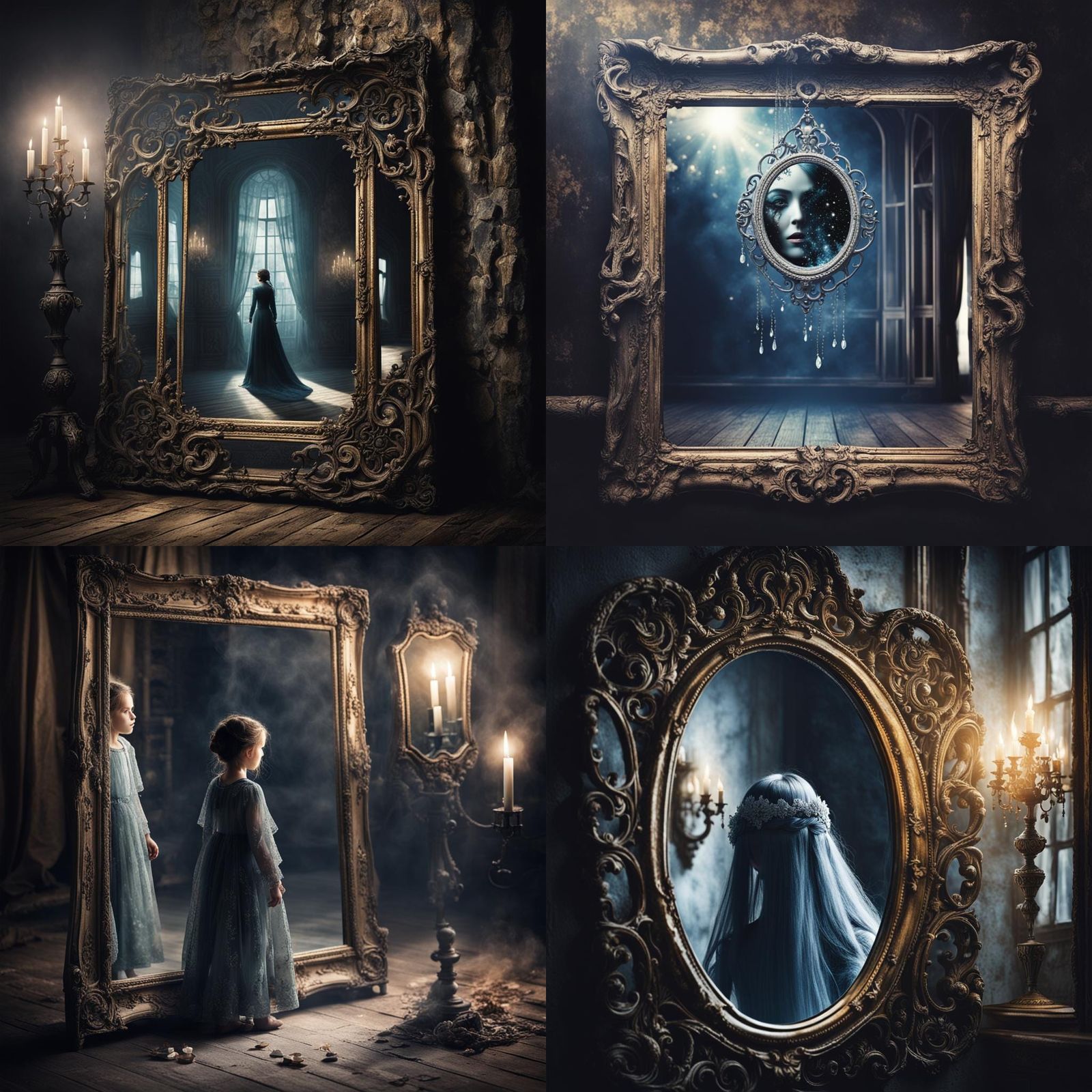 Surreal Mirror Image Reflects Inner Self