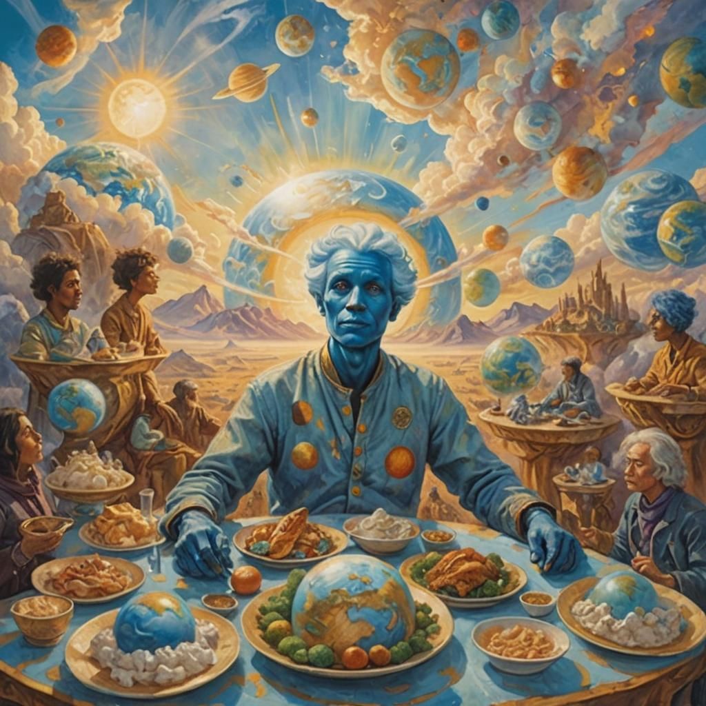 Surreal Earth Eater in Dreamlike Soft Focus