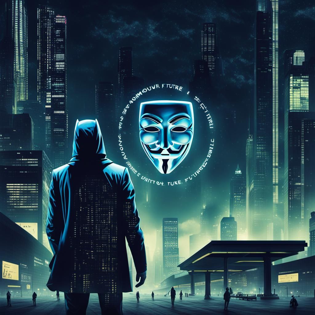 Anonymous Figure in a Futuristic Scene