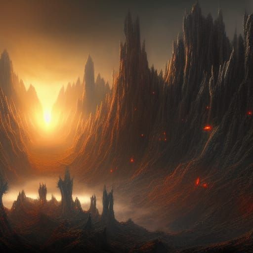 Black Sabbath: Detailed Matte Painting in 8k