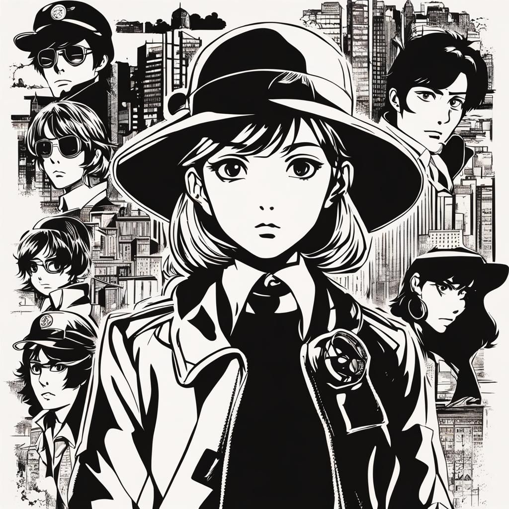 Detective theme anime characters