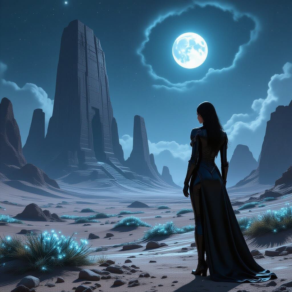 Space Pirate Queen on Alien Plains