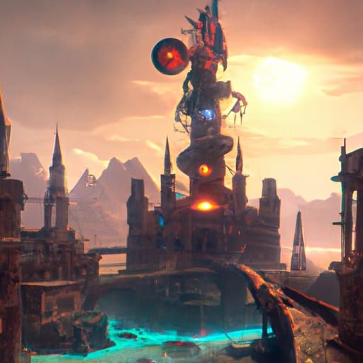 Fantastical Matte Painting in Deep Color