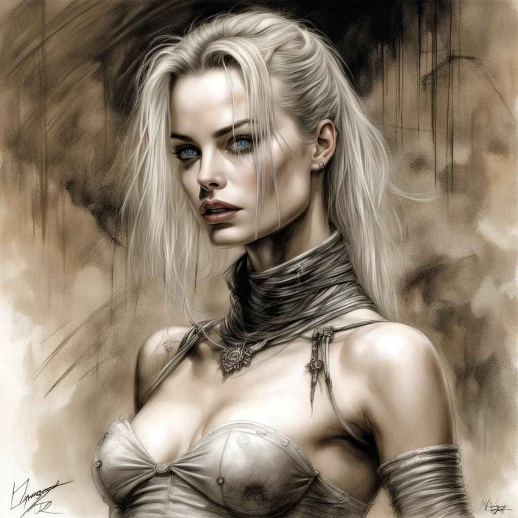 Fantasy Portrait in the Style of Luis Royo