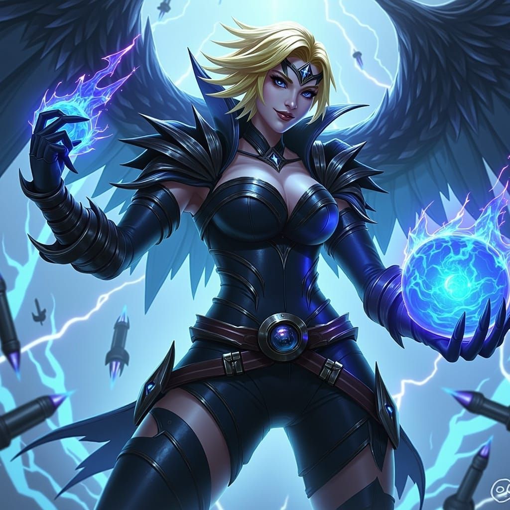 Dieselpunk Warrior with Electrified Orb