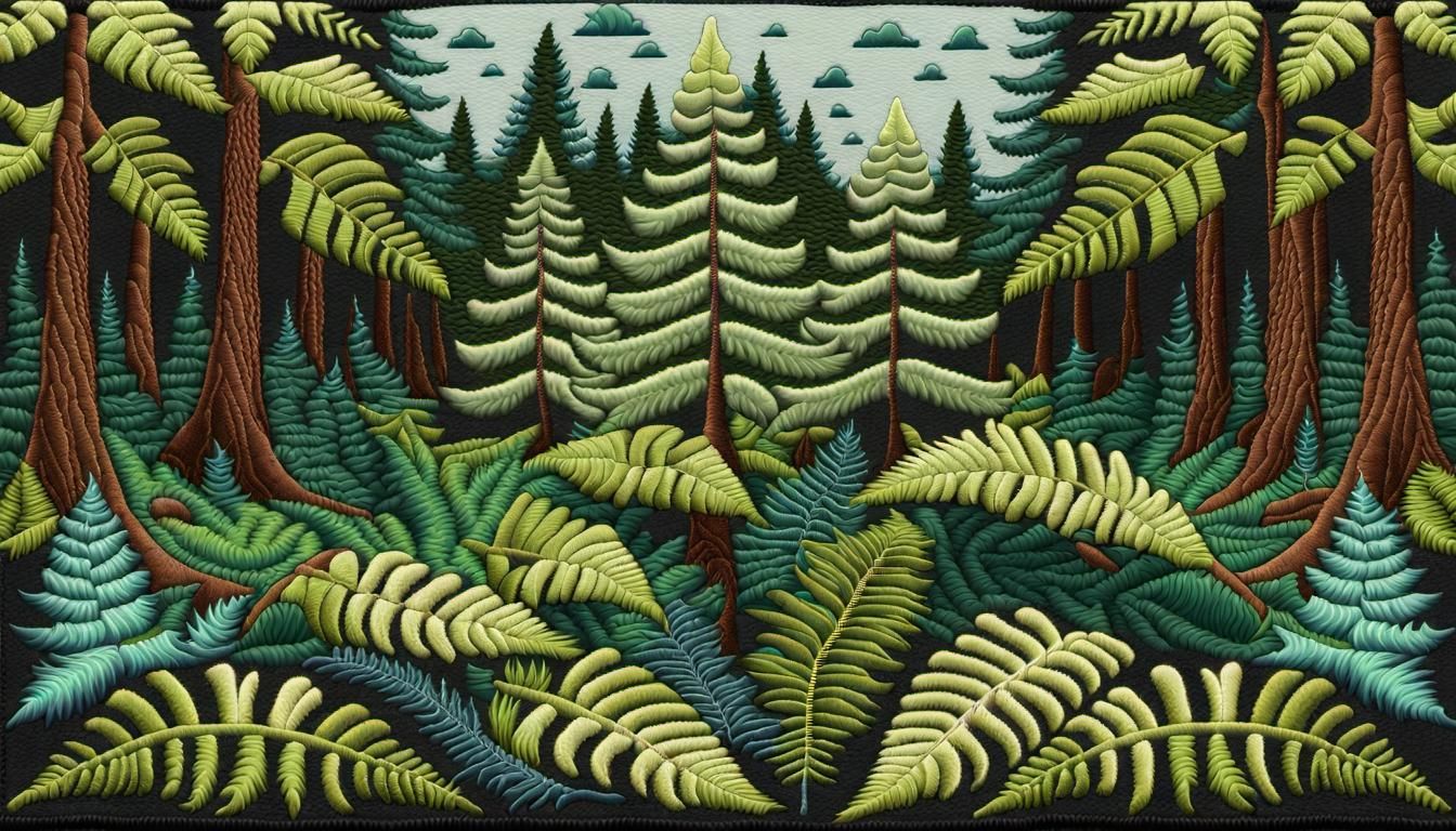Geometric Fractal Tessellation of Conifer Trees
