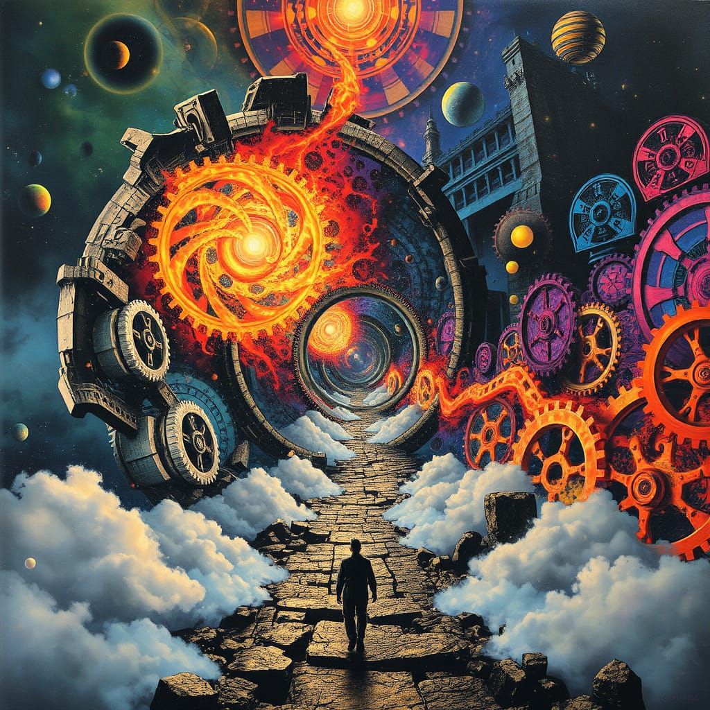 Steampunk Sorcerer Unleashes Vibrant Kaleidoscope