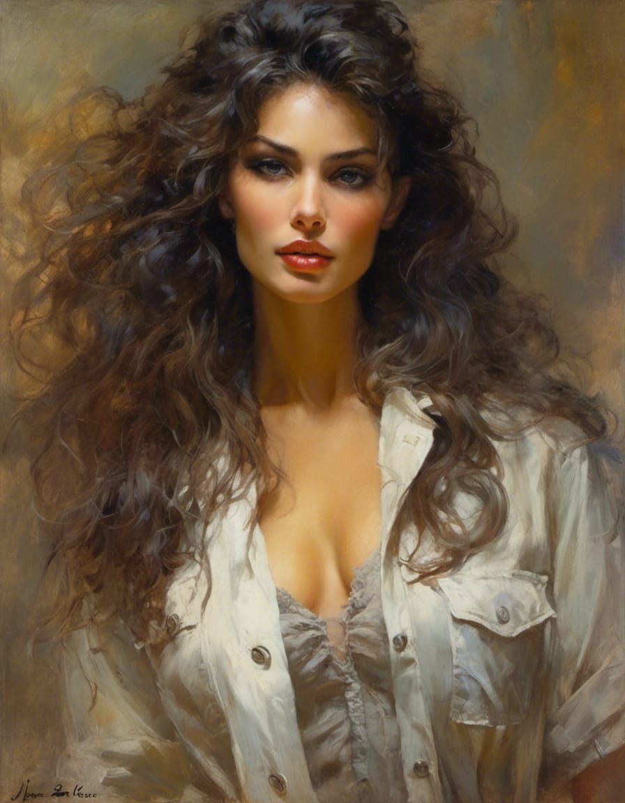 Beautiful Doctor Portrait in Romanticism Style