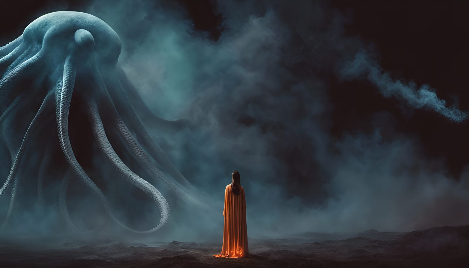 Praying to a Nebula Entity with Tentacles