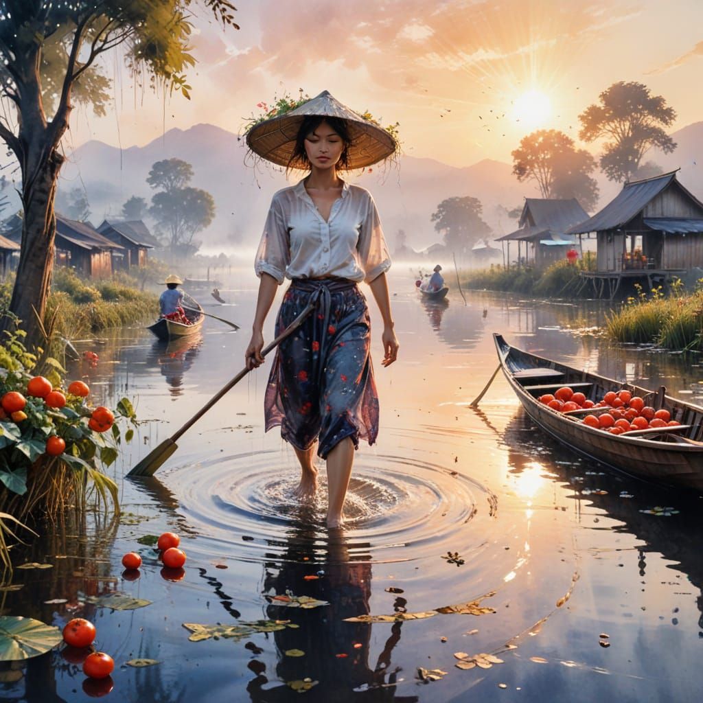 Inle Lake Myanmar: Tranquil Waters at Early Morning