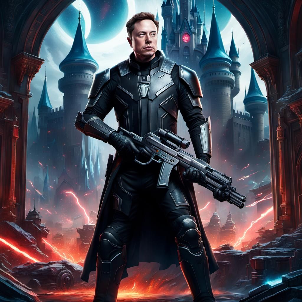 Elon Musk Blasts Disney Castle: Dark Fantasy Concept Art