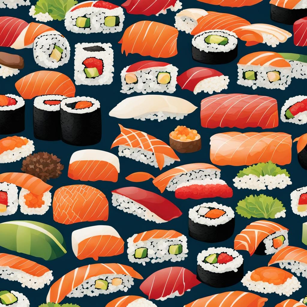 AI Generated Image of Sushi