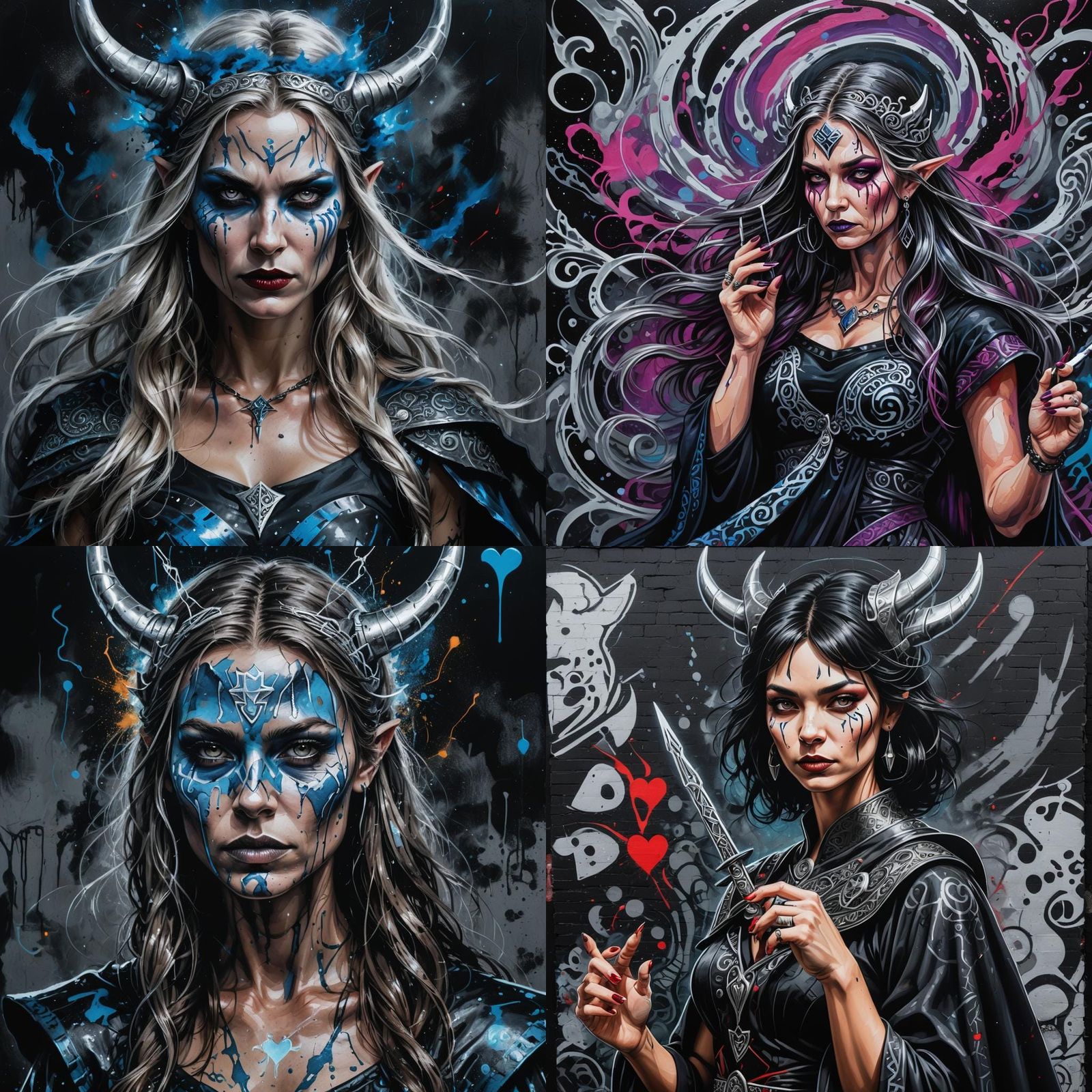 Mystical Viking Witch with Enigmatic Aura