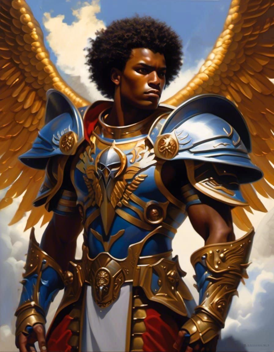 Impressionistic Golden Rays Through Clouds