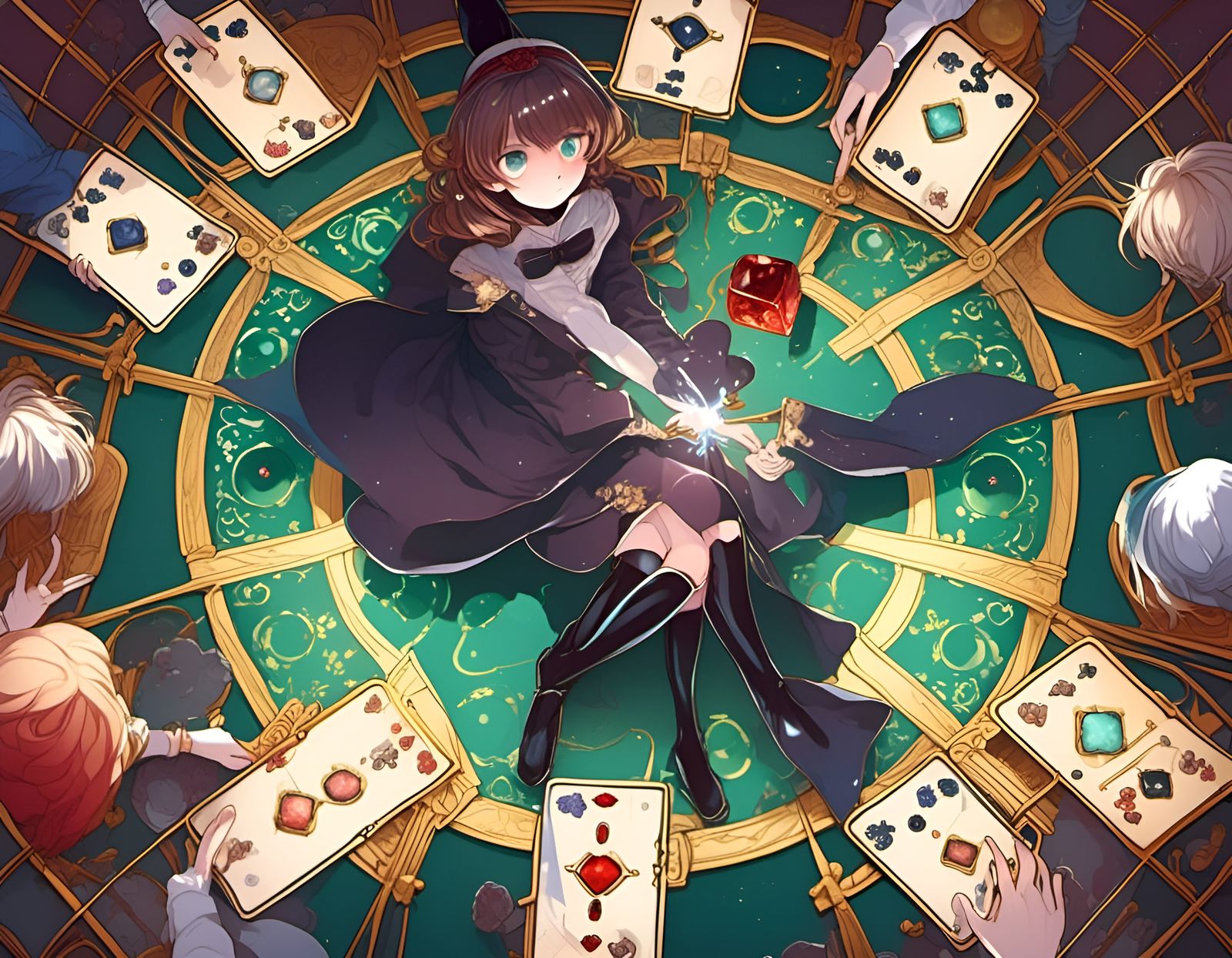 Medieval Cluedo in Anime Style