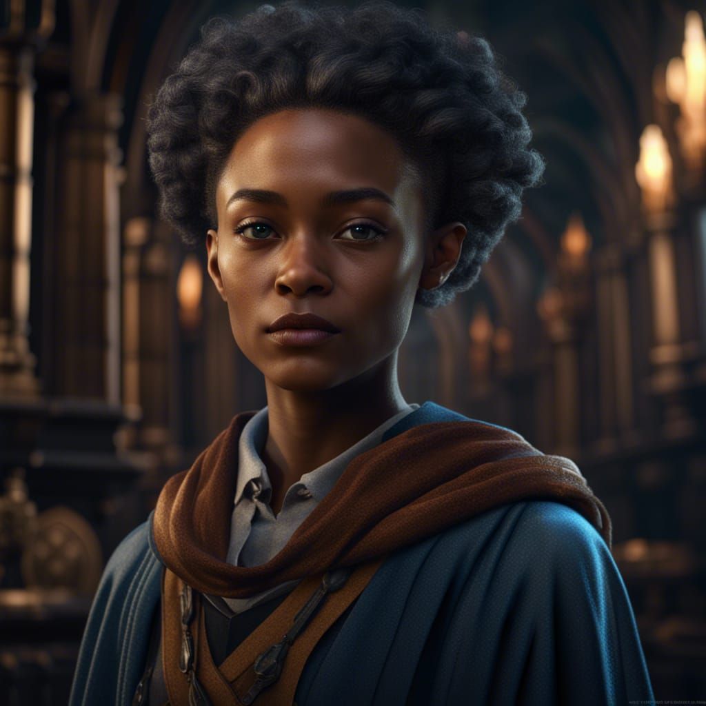 Hogwarts Student: Detailed Fantasy Portrait