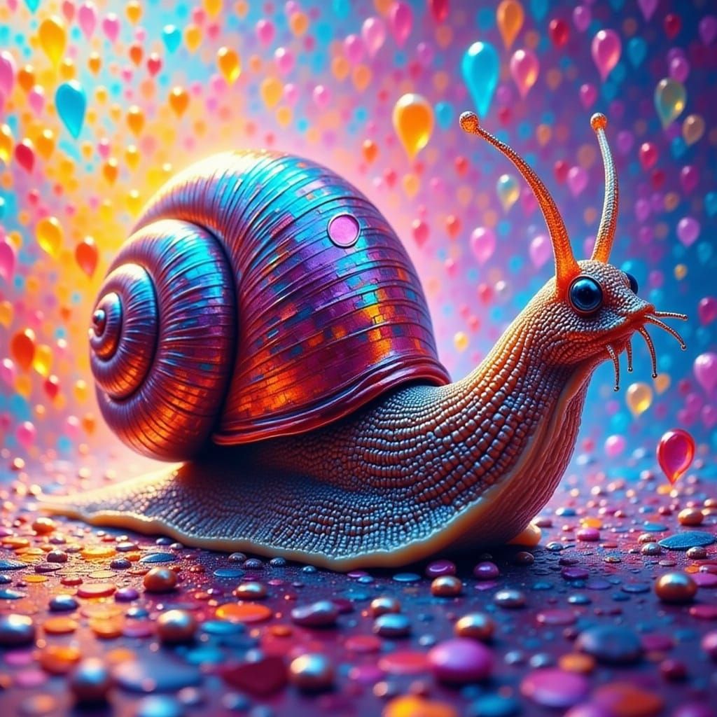 <lora:Bright n Lively:1.0> Snail