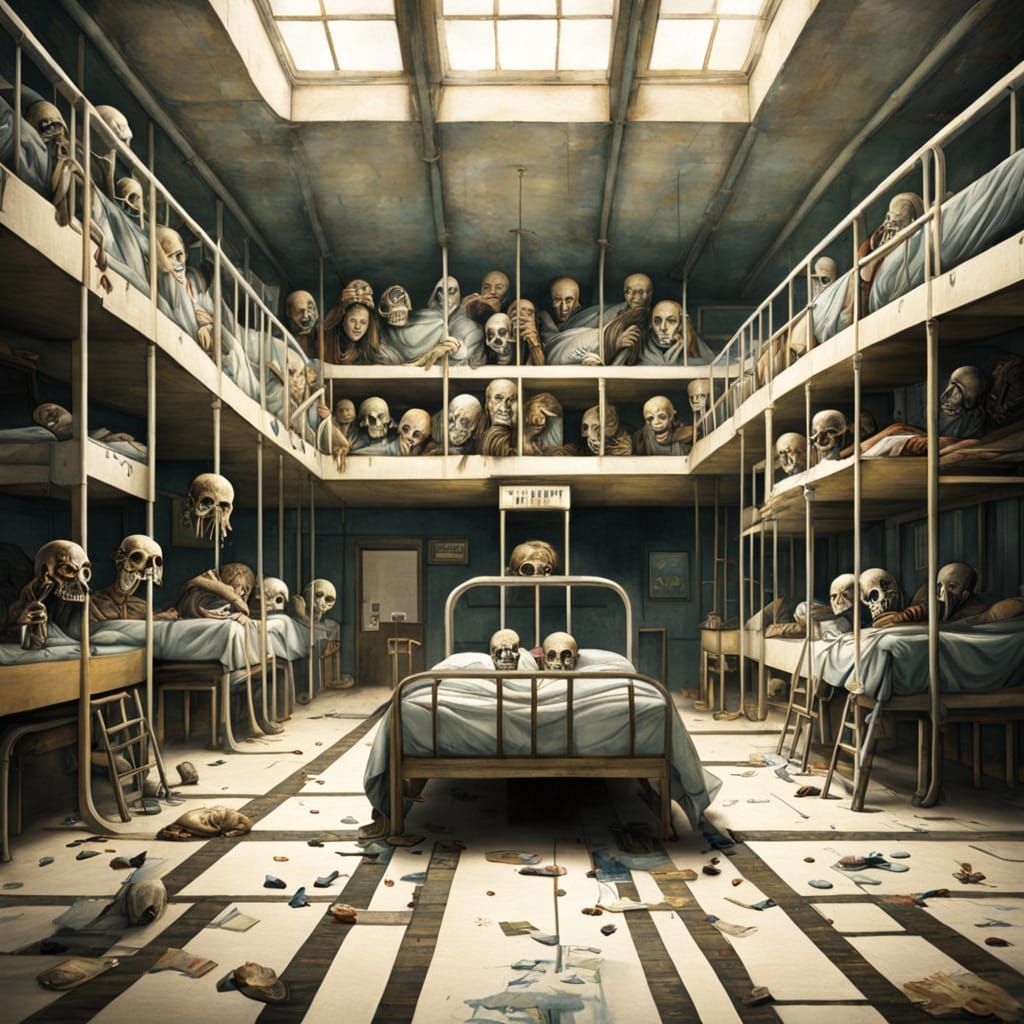 Surreal Psychiatric Asylum: A Dreamscape of the Mind