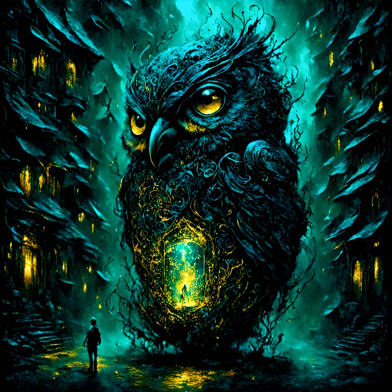 Cute Creepy Procrastination Art in a Box