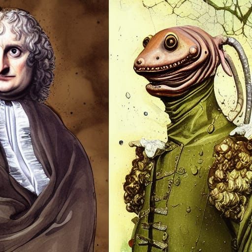 Salamander Newton in Renaissance Clothing: Speedpaint