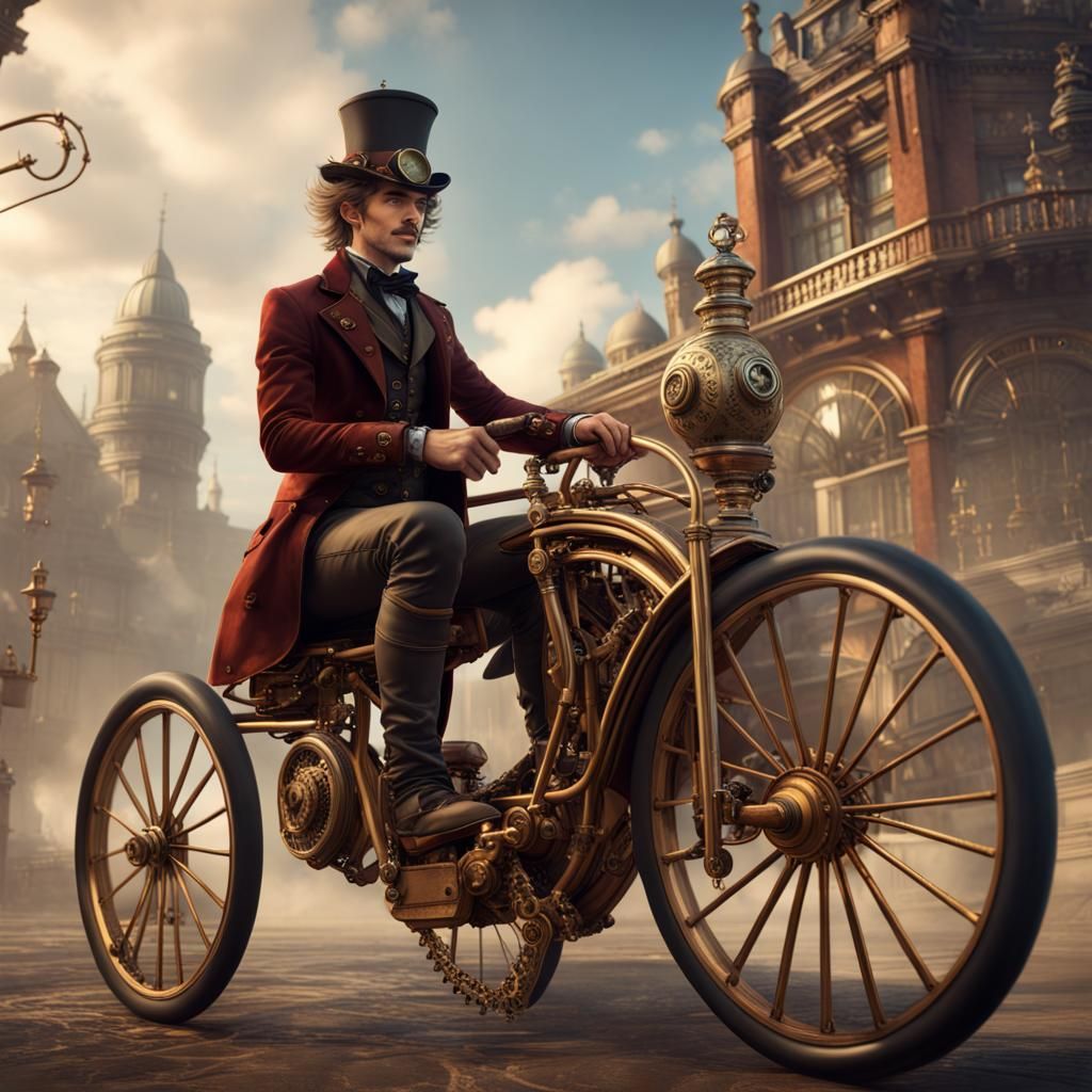Steampunk Tricycle 231124D
