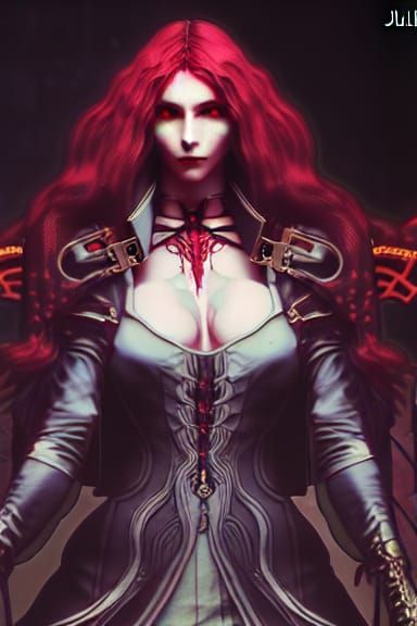 Julia Carmen as Cyberpunk Castlevania Character