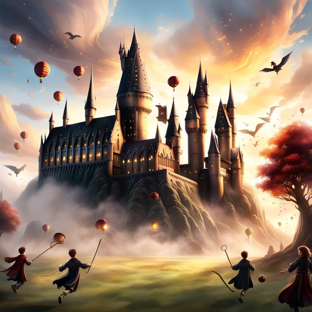 Hogwarts School of Witchcraft and Wizardry at Sunset