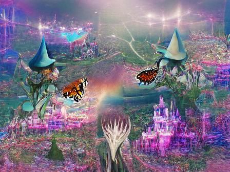Magical Land Metamorphosis: An AI Generated Image