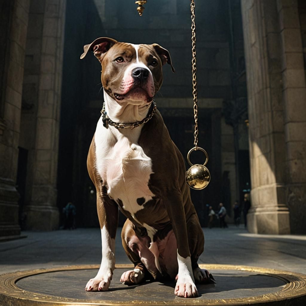 Pit Bull and Ominous Swinging Pendulum