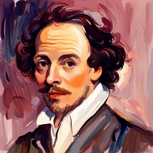 Gouache Painting Inspired by Shakespeare Sonnet