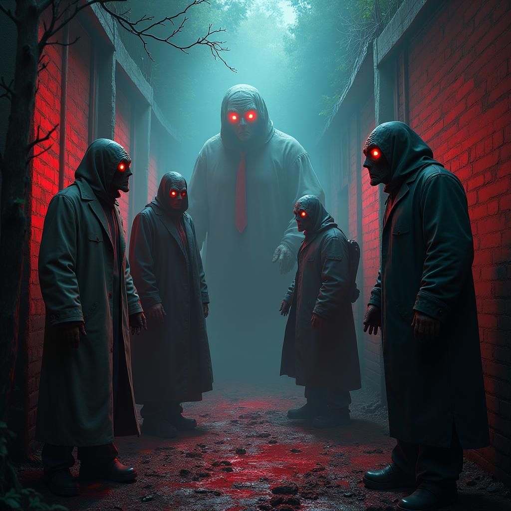 Horror Icons Gather in Eerie Fantasy Art