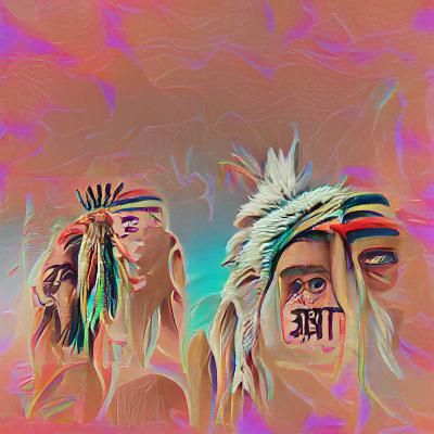 AI Generated Image of a Traditional Tribe Design