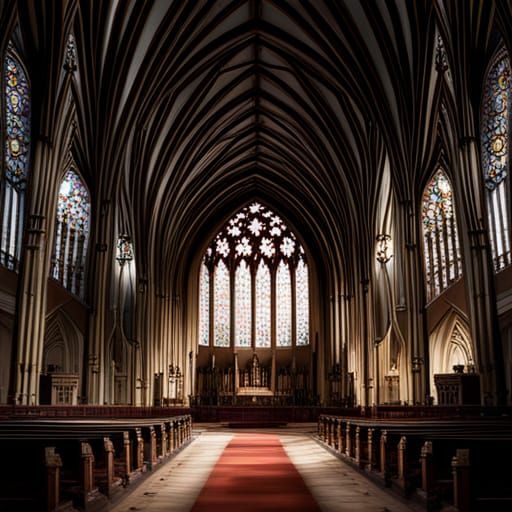 Sinister Gothic Church Art