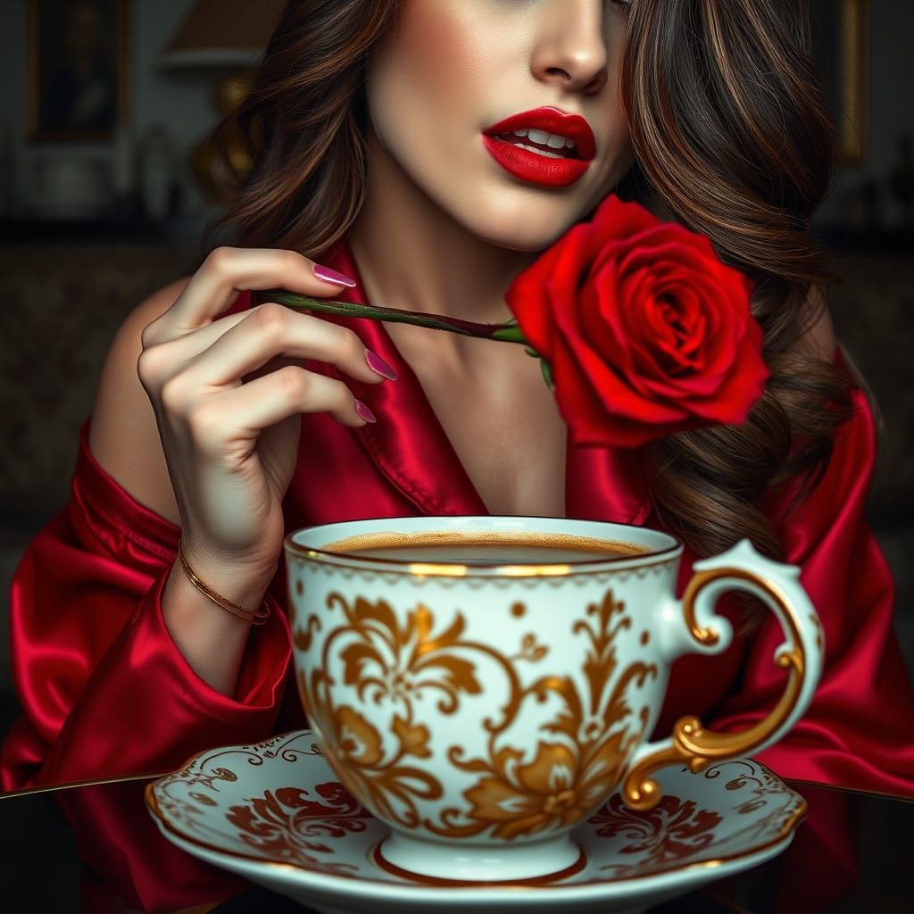 Sensual Morning in Hyperrealistic Style