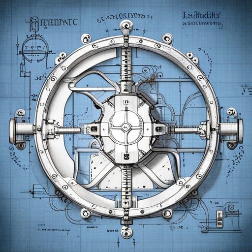 Leonardo da Vinci Flying Machine Blueprint: Steampunk Design