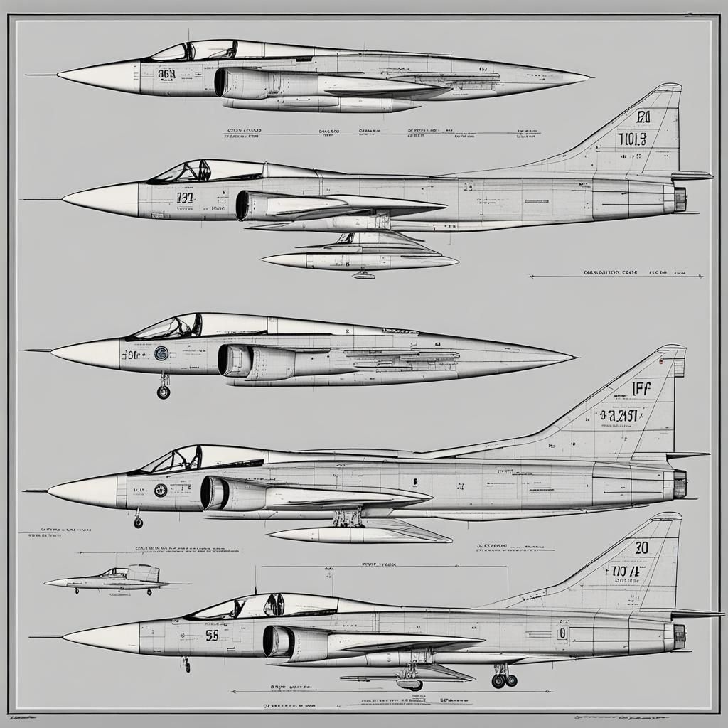 F-4 Phantom and F-104 Starfighter Blueprint