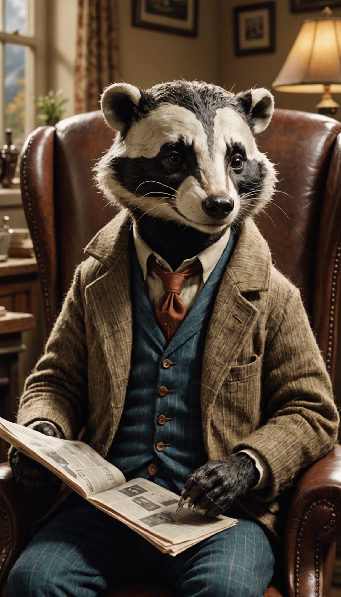 Badger in Retro Home Study