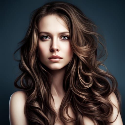 Hyperrealistic Portrait of a Beautiful Girl