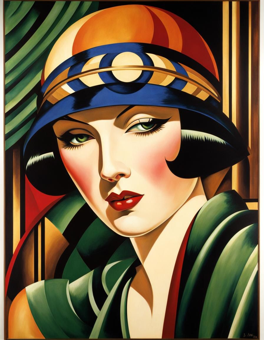 Roaring Twenties Flapper, via Tamara de Lempicka
