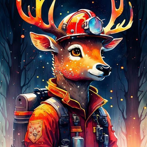 Deer as Firefighter