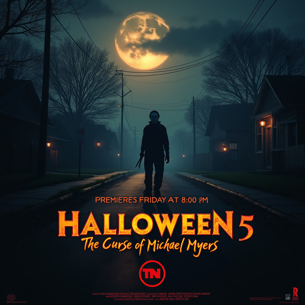 Michael Myers Lurking: Eerie Halloween Concept Art