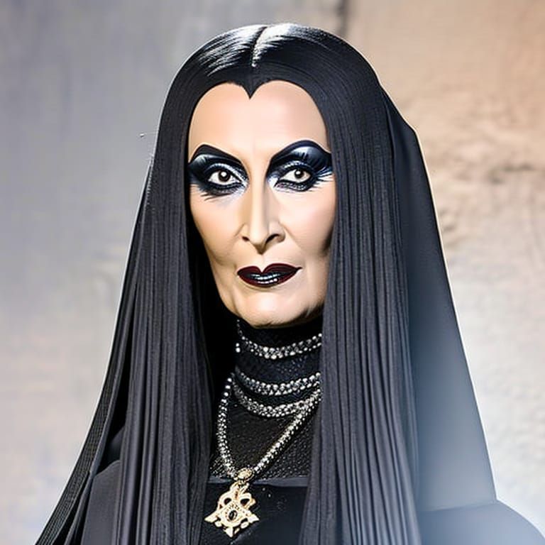 Morticia Addams as Mortal Kombat Character