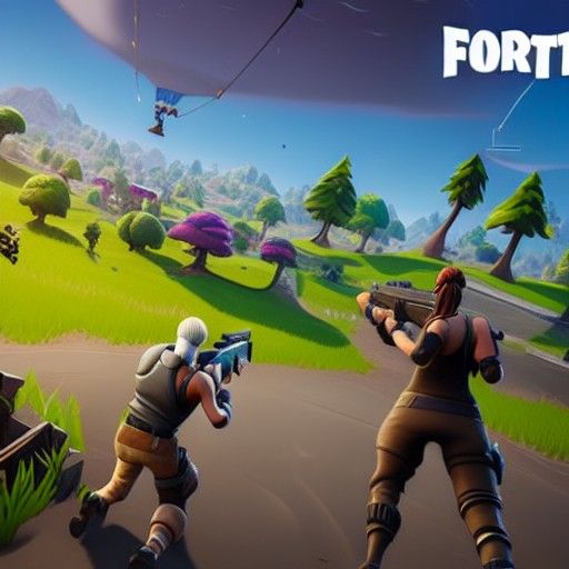 Fortnite 3D Rendering with Shading and Depth