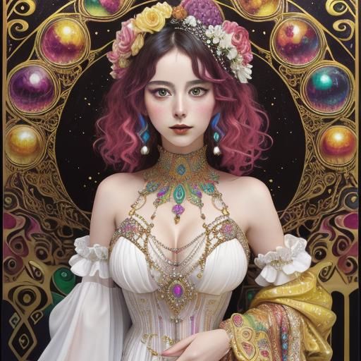 Desserts and Jewels in Gelato Colors, Hyperrealistic Style