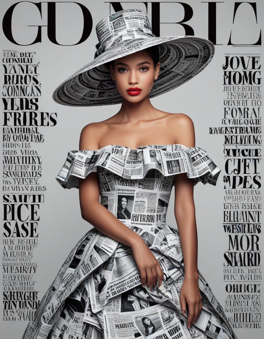 Timeless Sophistication Fashion Magazine Cover