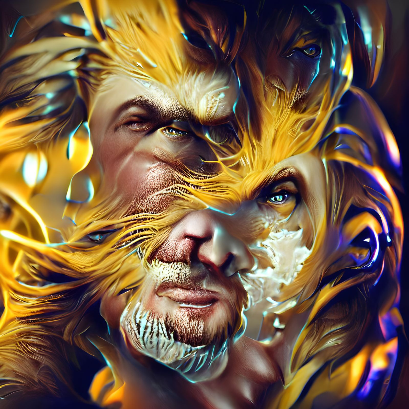 Sabretooth Portrait in Hyperdetailed Concept Art Style