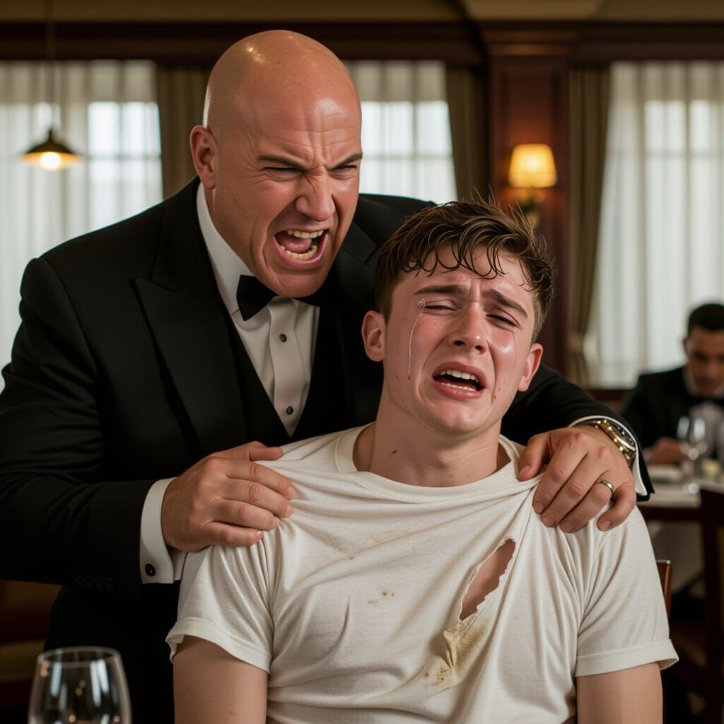 Cinematic Close-Up: Rage and Despair in a Restaurant