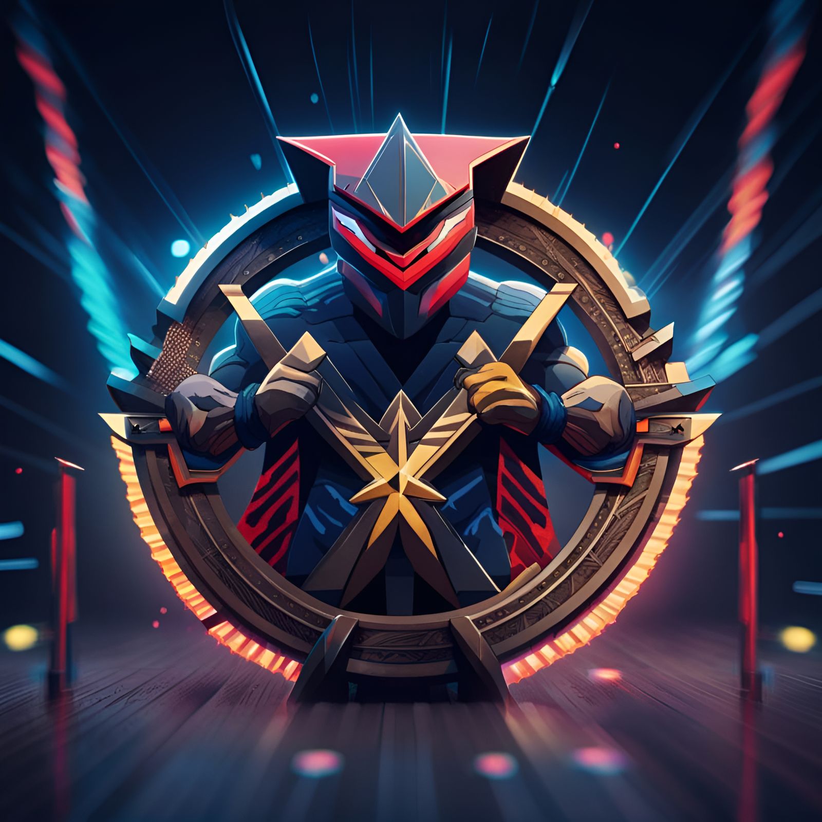 Hyperdetailed Ninja Warrior in 8K Resolution