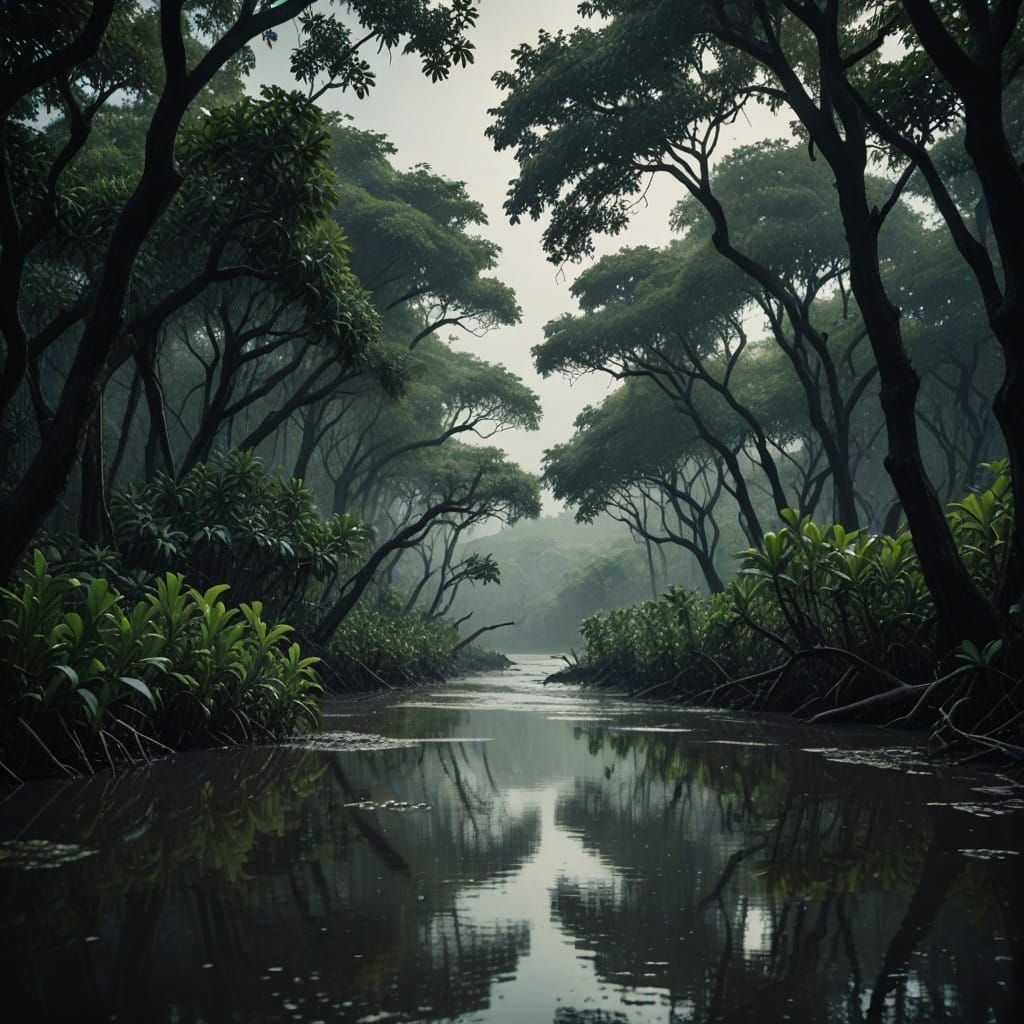 Mystical Mangrove Forests in Monsoon Splendor