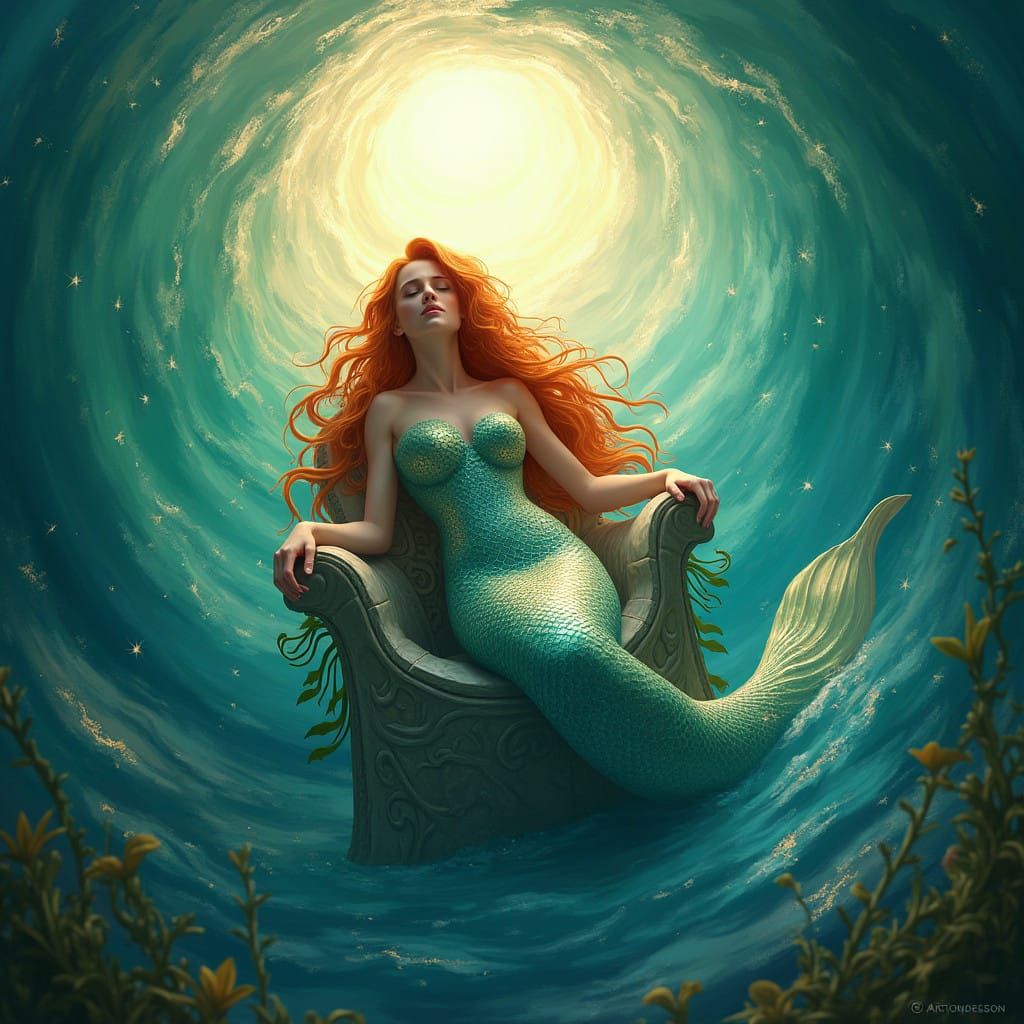 Karen Gillan as a mermaid.